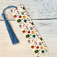 Patterned Bookmark with Tassel