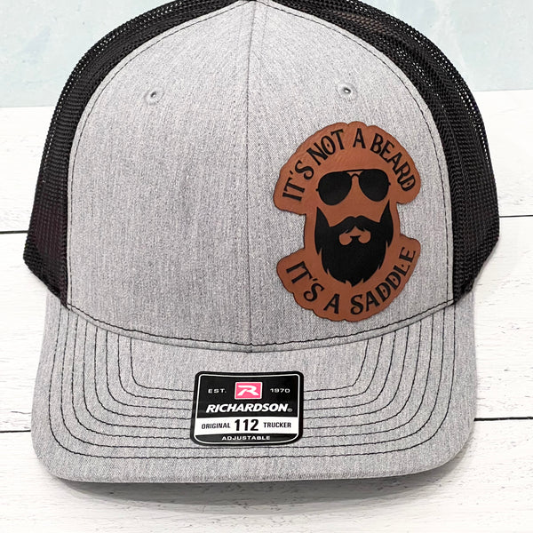 Its Not A Beard - Leatherette Patch - Richardson 112 Hat