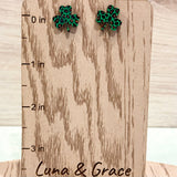 St. Patrick's Day Shamrock Stud Earrings