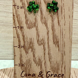 St. Patrick's Day Shamrock Stud Earrings