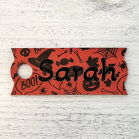 Halloween Print With Black Engraving 40oz Tumbler Topper