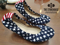 Storehouse Flats Stars & Stripes Suede