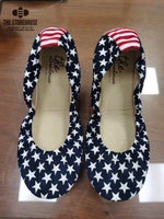 Storehouse Flats Stars & Stripes Suede