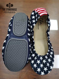 Storehouse Flats Stars & Stripes Suede