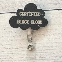 Black Cloud - Badge Reel - Healthcare Workers - Frontline - Essential Workers - Nurse Gift - Doctor - Hospital