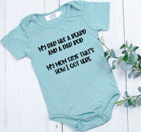 Baby Onesie - Beard and Dad Bod - Funny Baby Gift