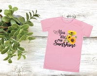 Toddler - You Are My Sunshine - Super Soft - Pink or Blue - T-Shirt - Cute T-shirt - Kids Shirt - Graphic Tee