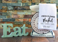 Fresh Flower Market - Farmhouse - 16x28 - Waffle Weave - Dish Towel - Kitchen Towel
