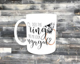 11oz - Ceramic - Coffee Mug - Engagement Gift - Valentines Day - Couples Gift - Engagement Ring